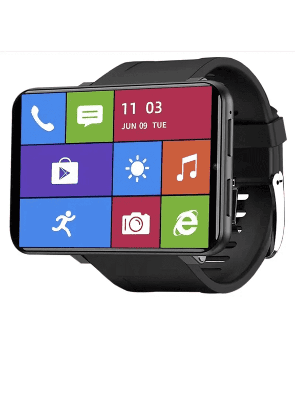 Men's 4G Android Smart Watch, 2.86" Touch Screen 1GB+16GB 5MP Camera