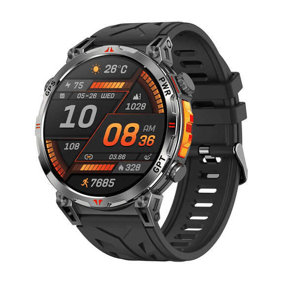 AIEK New Precision GPS Position Smartwatch Metal Body Men Altitude Barometer Compass 3ATM Waterproof Swim Sport smartwatch