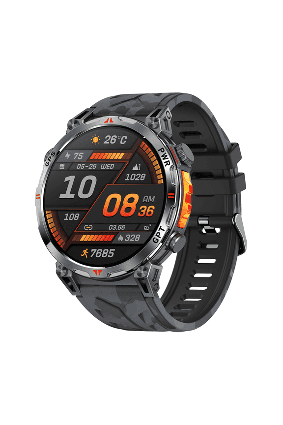 New Precision GPS Position Smartwatch Metal Body Men Altitude Barometer Compass 3ATM Waterproof Swim Sport smartwatch