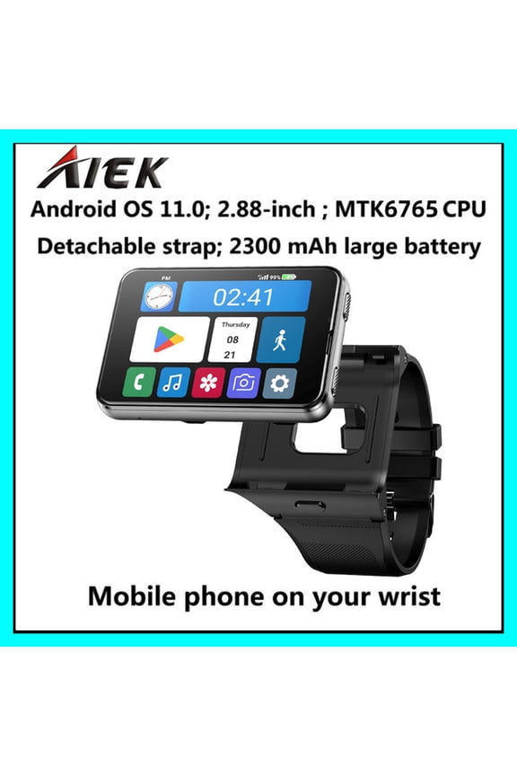 New Upgraded version 4G Smart Watch Android 11.0 MTK6765 Octa-core 6GB RAM 128GB ROM 2.88" HD Large Screen S999 Plus Smartwatch Men Dual Cameras 2300mAh Battery