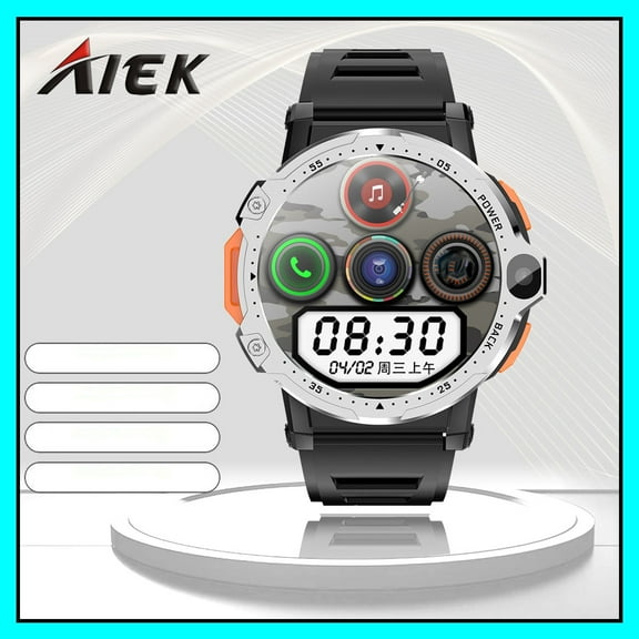 AIEK PG999 4G Smart Watch Android 8.1 Smartwatch 2G RAM 16G ROM Support SIM Card GPS WiFi Camera Smartwatch Men Women Clocks