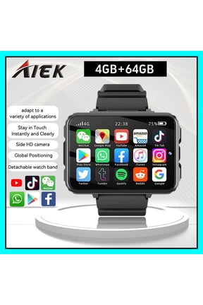VP999 4G Smart Watch 2.4inch AMOLED Screen 4GB ROM 64GB RAM With GPS WiFi SIM Slot 1500mAh Large Battery Google Play Compatible