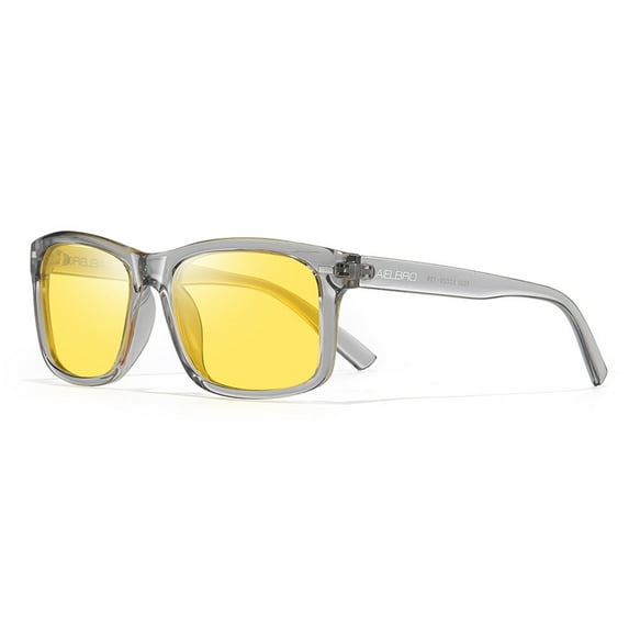 AIELBRO Day & Night Vision Glasses Men Women Sunglasses Yellow Safety Driving Glasses with UV400 Protection and Anti-Glare