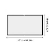 AIEOTT Wall Mount 150" Projector Screen, White