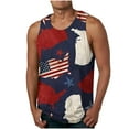 thumbnail image 1 of AIEOTT American Flag Tank Tops Men Independence Day Shirt Fashion Streetwear Workout Sleeveless Shirts Big and Tall Athletic Shirts, 1 of 4