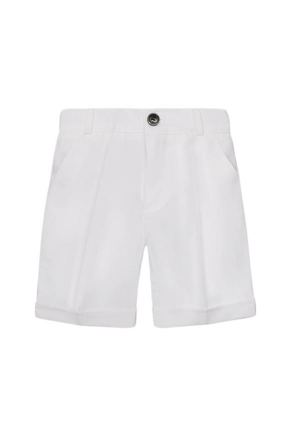 Boys Suit Shorts School Uniform Trouser Shorts Quick Dry Chino Shorts Comfy Button Elastic Waist Go Out Shorts Summer Casual Shorts