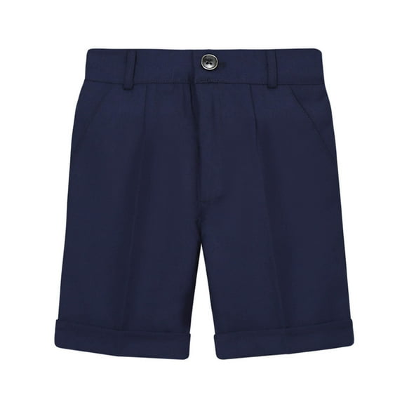 AIEOTT Boys Suit Shorts School Uniform Trouser Shorts Quick Dry Chino Shorts Comfy Button Elastic Waist Go Out Shorts Summer Casual Shorts