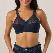 AIEOTT Bras For Women Deals,Plus Size Women's Bras Wirefreee Extra-Elastic,Ultra Thin full Cup Bra without Steel Ring Sponge Sexy Lace Adjustment Bra,Summer Savings Clearance