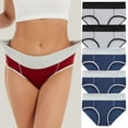 thumbnail image 1 of AIEOTT Cotton Underwear for Women, High Waist Stretch Briefs Soft Underpants Ladies Full Coverage Panties 5 Pack, 1 of 4