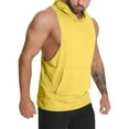 thumbnail image 1 of AIEOTT Hoodie Tank Top Men Summer Sleeveless Shirts Lightweight Solid Color Shirts with Pockets Muscle Workout Gym Shirts, 1 of 4