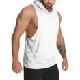 thumbnail image 1 of AIEOTT Hoodie Tank Top Men Summer Sleeveless Shirts Lightweight Solid Color Shirts with Pockets Muscle Workout Gym Shirts, 1 of 4
