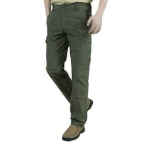 AIEOTT Mens Golf Cargo Pants Stretch Big and Tall Hiking Pants Outdoor Work Pants Lightweight Breathable Pants Slim Fit Pants