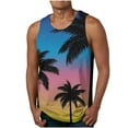 thumbnail image 1 of AIEOTT Mens Hawaiian Tank Tops Palm Tree Sleeveless Shirts Summer Casual Tank Tops Graphic Print Sleeveless Tshirt Fashion Vest, 1 of 3
