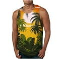 thumbnail image 1 of AIEOTT Mens Hawaiian Tank Tops Palm Tree Sleeveless Shirts Summer Casual Tank Tops Graphic Print Sleeveless Tshirt Fashion Vest, 1 of 4
