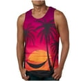 thumbnail image 1 of AIEOTT Mens Palm Tree Tank Tops Casual Hawaii Shirts Summer Sleeveless Tops Big and Tall Cut Off Shirts Crewneck Sleeveless Tank Top, 1 of 4