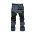 thumbnail image 1 of AIEOTT Mens Patchwork Cargo Pants with Detachable Legs Fashion Straight Leg Pants Big and Tall Slim Fit Pants with Zipper Pockets, 1 of 4