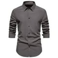 thumbnail image 1 of AIEOTT Mens Wrinkle Free Shirts Long Sleeve Business Shirts Slim Fit Button Down Shirts Lightweight Cotton Shirt Professional Tops, 1 of 9