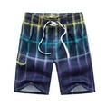 thumbnail image 1 of AIEOTT Plaid Shorts Men Loose Fit Elastic Waist Shortsathletic Shorts with Pockets and Drawstring Casual Workout Shorts, 1 of 5