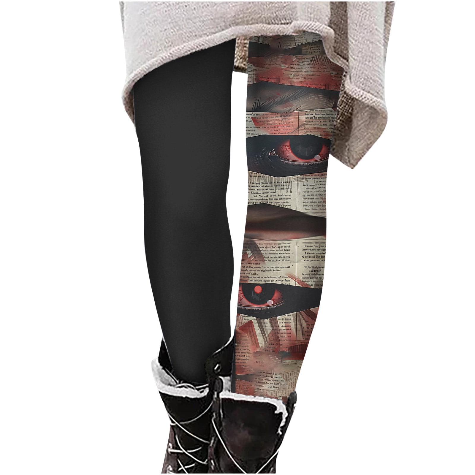 AIEOTT Plus Size Halloween Leggings for Women, Fashion Casual Halloween