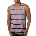 thumbnail image 1 of AIEOTT Striped Tank Top Men Casual Sleeveless Shirts Big and Tall Gym Tshirt Lightweight Cotton Shirts Casual Athletic Tops, 1 of 4