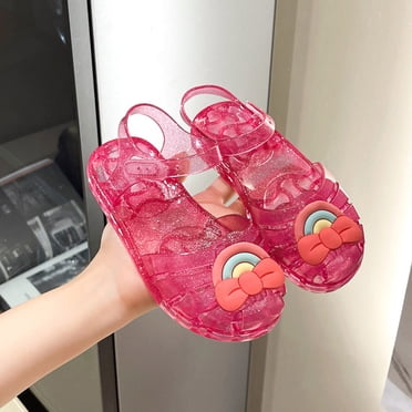 Infant/Toddler Girl's Roman Bow Jelly Sandals
