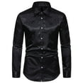 thumbnail image 1 of AIEOTT Vintage Shirts for Men Fashion Long Sleeve Shirts Turn Down Collar Shirt Dressy Slim Fit Button Down Top Blouse Shirts, 1 of 9