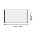 thumbnail image 1 of AIEOTT Wall Mount 150" Projector Screen, White, 1 of 3