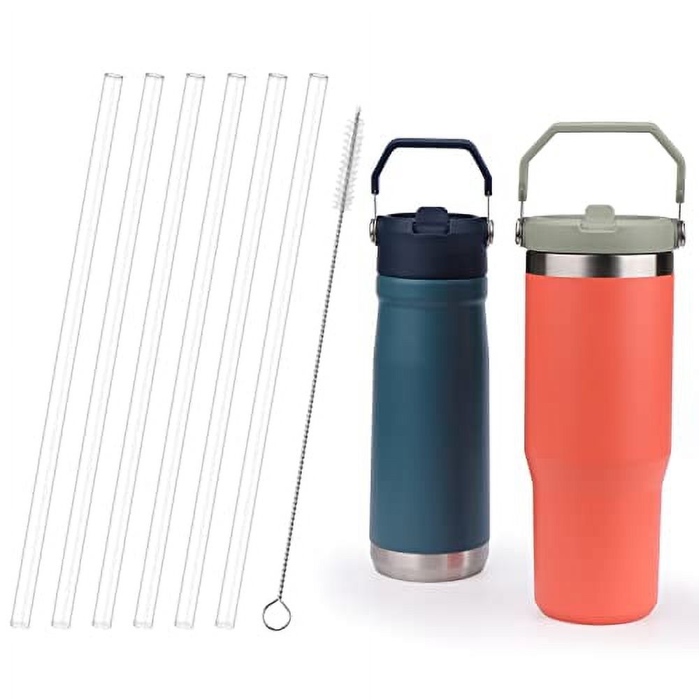 AIERSA Replacement Straws for Stanley Iceflow Flip Straw Tumbler 6pack