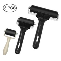 AIFUDA 3Pcs Rubber Roller Brayer Rollers Glue Roller for Ink Paint Block Stamping , Printmaking  Wallpaper and Arts & Crafts (1.37, 2.36 and 3.93 Inch)
