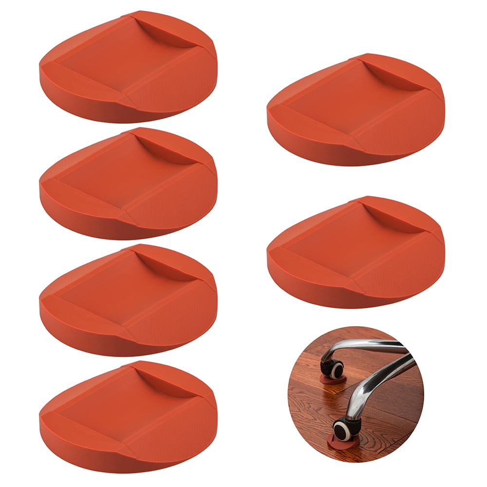 AIFUDA 6 Pcs Rubber Furniture Caster Cups, Furniture Coasters Anti