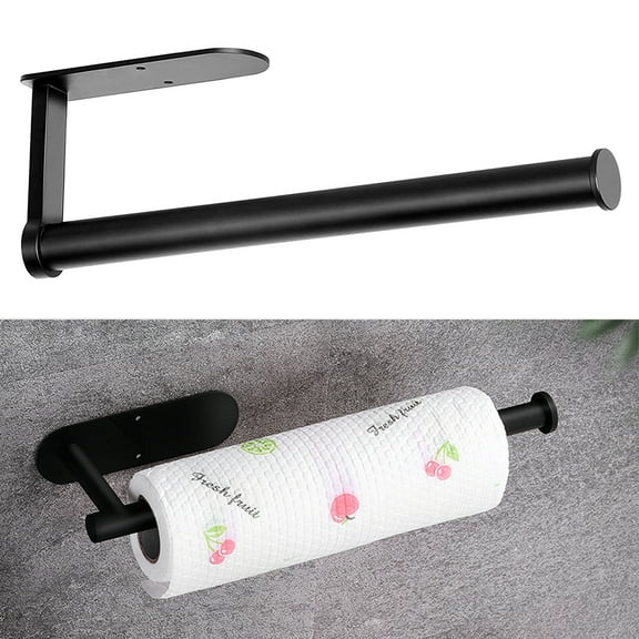 AIFUSI Paper Towel Holders, 13.2 inch 304 Stainless Steel Wall Mount, Black