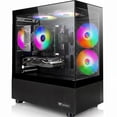 thumbnail image 1 of AIGAMEPC Gaming PC Desktop Computer, AMD R7 4700 LE,RTX 3050 6G,16GB DDR4,512GB M.2 SSD, BX3 550W 80PLUS Bronze PSU, RGB Fan x5, WiFi Ready & Windows 11 Home, Black, 1 of 8