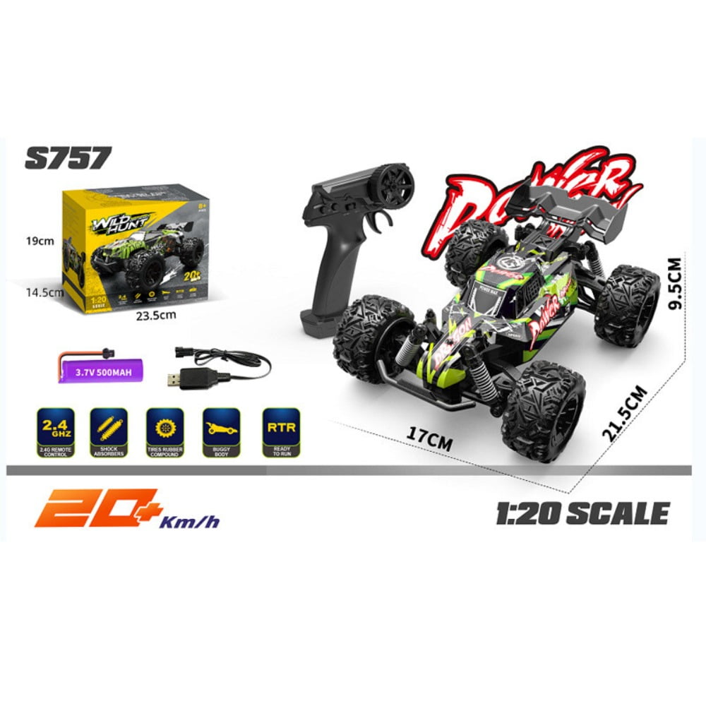AIGIA 1:20 All Terrain RC Car 30 KMH Monster Truck 2.4Ghz Off-Road RC Drift Car Electric Off-Road Monster Truck