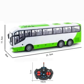 AIGIA 1:30 Scale 27MHZ Lights Simulation School Bus Rc Bus Electric Remote Control Car with Light School Bus Toys