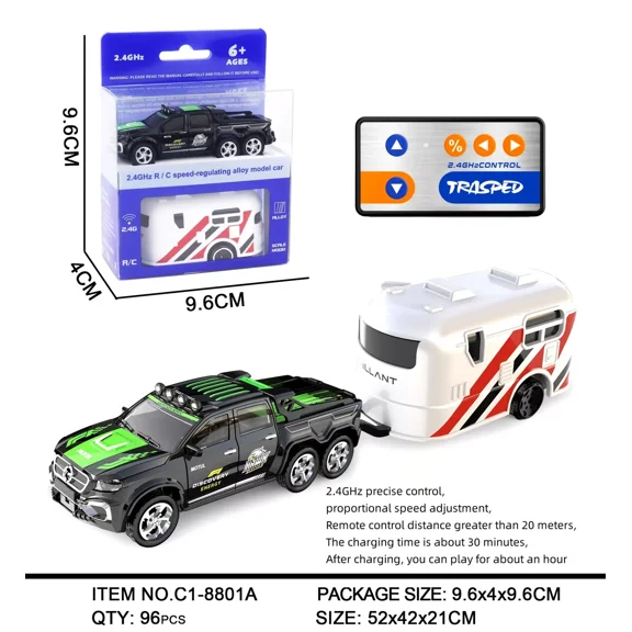 AIGIA 1:64 Metal Alloy Proportional Remote Control Vehicle 2.4G Mini Simulation RC Car