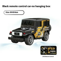 AIGIA 1:64 Scale Mini RC Car with APP Control Off-Road Vehicle Trailer Toy 2.4GHz Wireless Remote Control with LED Lights
