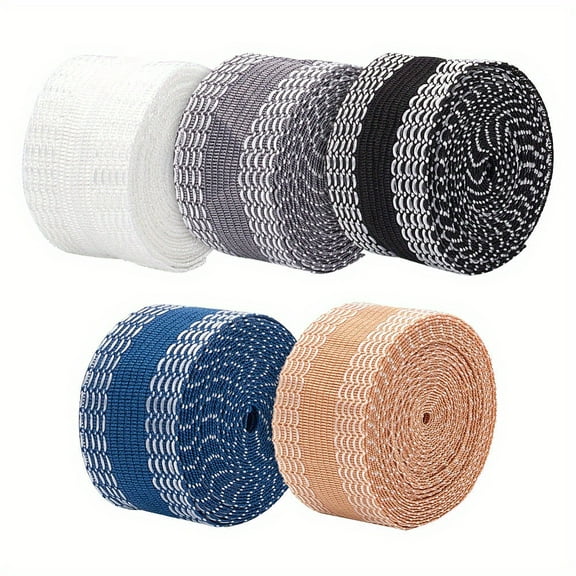 AIGIA 5 Rolls 10.9 Yards Edge Shorten Self-Adhesive Pants Mouth Paste Hemming Fabric Tape for Clothes Curtain Suit Jean Trouser Skirt