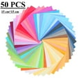 thumbnail image 1 of AIGIA 50 Piece Quilting Fabric Bundles Solid Colors Pure Cotton, Precut Squares Sewing Quilting Patchwork Scraps for DIY Crafting, 1 of 8