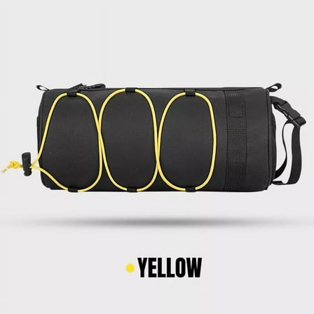 AIGIA Bike Handlebar Bag, Bicycle Front Bag Frame Storage Roll Bag Mountain Road Bikes Commuter Shoulder Bag Cycling Accessories