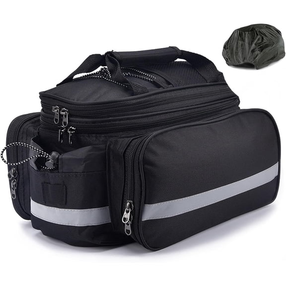 AIGIA Bike Rear Pannier Bag Waterproof 27L Large Capacity Multi-Function Bicycle Rack Rear Carrier Bag Storage Bag