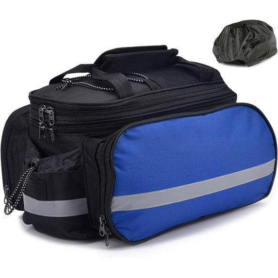 AIGIA Bike Rear Pannier Bag Waterproof 27L Large Capacity Multi-Function Bicycle Rack Rear Carrier Bag Storage Bag