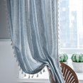thumbnail image 1 of AIGIA Boho Curtains for Bedroom Living Room Light Filtering Country Farmhouse Vintage Chic Tassels Hollow Window Treatment Bohemian Drape 1 Panel, 1 of 10