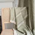 thumbnail image 1 of AIGIA Boho Curtains for Bedroom Living Room Light Filtering Country Farmhouse Vintage Chic Tassels Hollow Window Treatment Bohemian Drape 1 Panel, 1 of 9