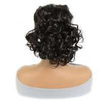 AIGIA Claw Curly Ponytail Extension Clip in Short Curl Wavy Pony Hair Extension Jaw Clip on Pony Tail Synthetic Short Wave Hairpiece for Women