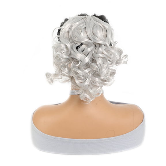 AIGIA Claw Curly Ponytail Extension Clip in Short Curl Wavy Pony Hair Extension Jaw Clip on Pony Tail Synthetic Short Wave Hairpiece for Women