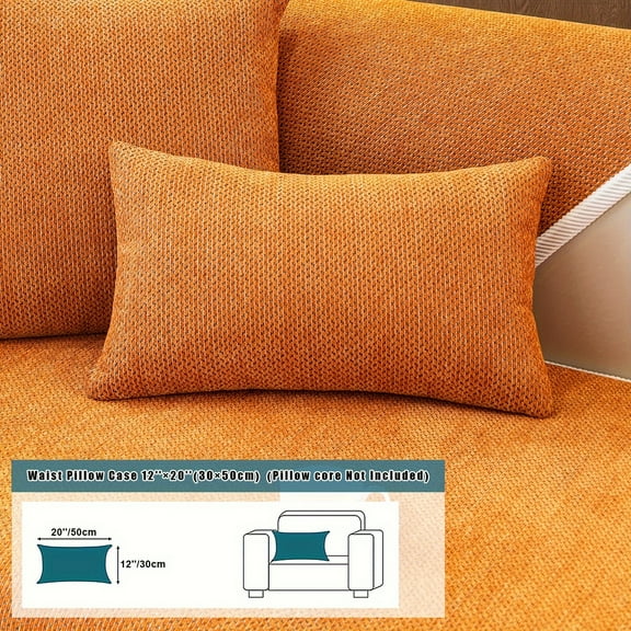 AIGIA Cotton Linen Sofa Cover for Living Room Sofa Cushion Non-Slip Couch Armrest Backrest Mat Home Furniture Protector Pads