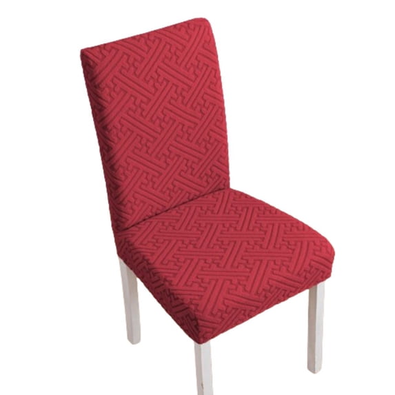 AIGIA Dining Chair Covers Stretch Parsons Chair Slipcover with Skirt Chair Covers for Dining Room Restaurant Banquet (1 Pack)
