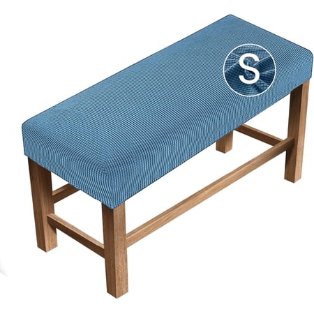 AIGIA Extra-Long Stretch Dining Bench Cover Anti-Dust Slipcover for Living Room Bedroom Kitchen Washable Print Seat Protector