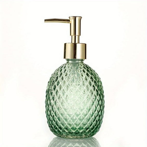 AIGIA Glass Pump Soap Dispenser Bottle Body Wash Dispenser Durable Hand Soap Dispenser Lotion Dispensers for Kitchen Laundry