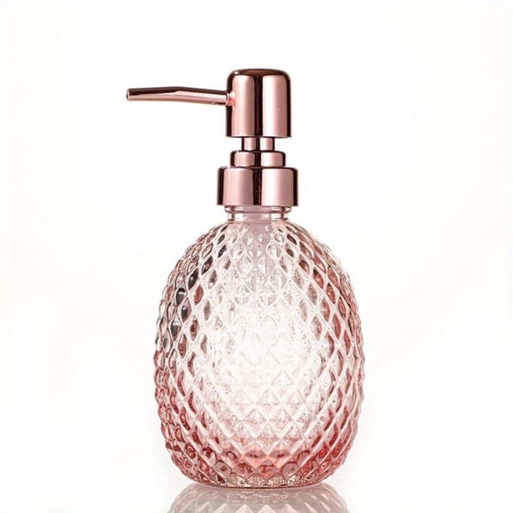 AIGIA Glass Pump Soap Dispenser Bottle Body Wash Dispenser Durable Hand Soap Dispenser Lotion Dispensers for Kitchen Laundry